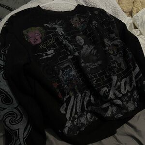 Vintage Graphic Black Crewneck Sweater